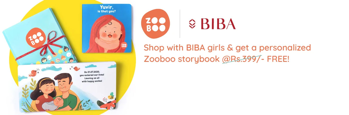 Shop with BIBA Girls & win a FREE personalized Zooboo storybook!