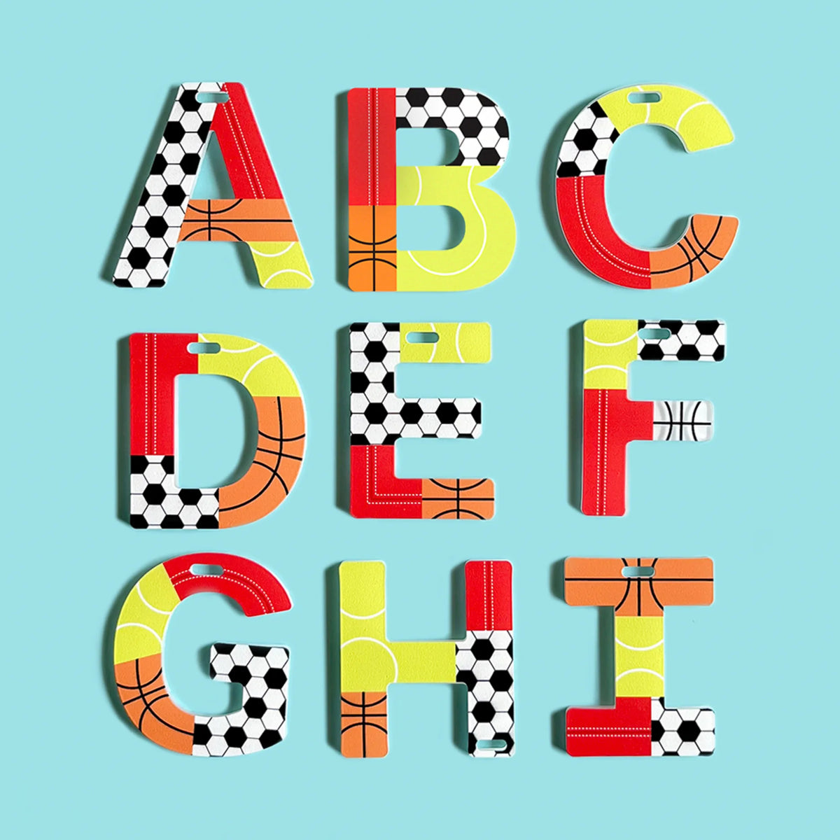 Personalised Sports Lover Acrylic Letter Charms for Kids - image 4