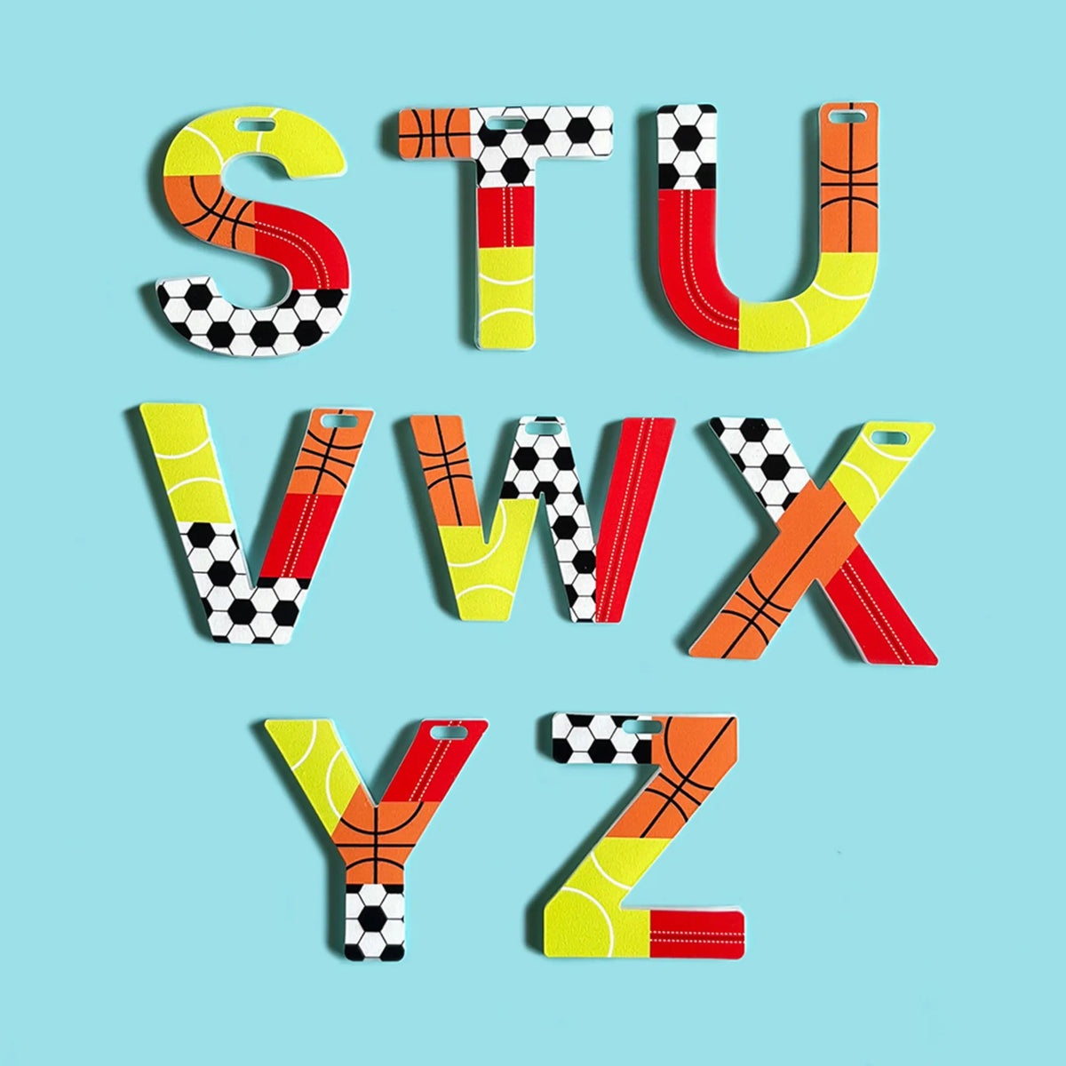 Personalised Sports Lover Acrylic Letter Charms for Kids - image 6