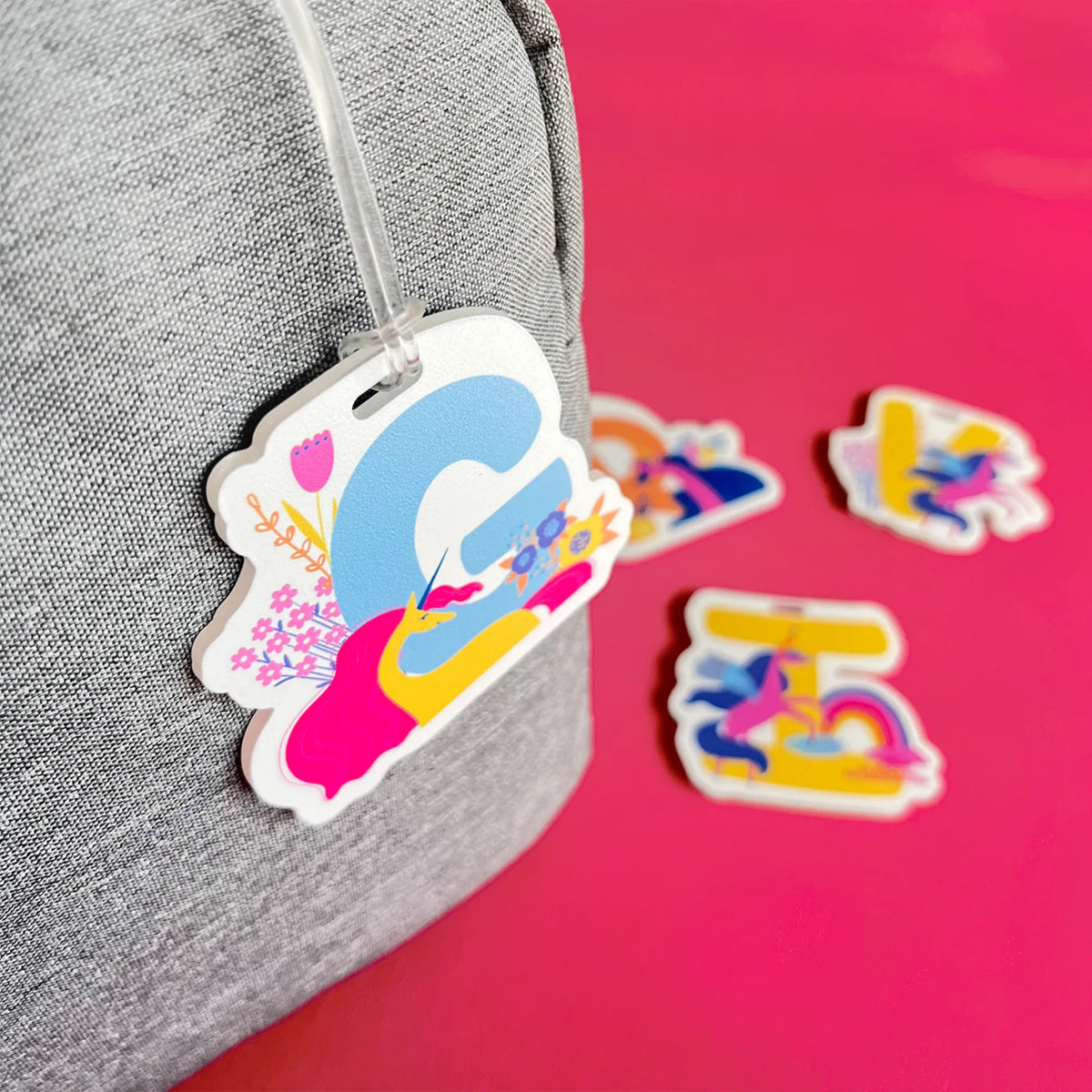 Personalised Unicorn Parade Acrylic Letter Charms for Kids - image 2