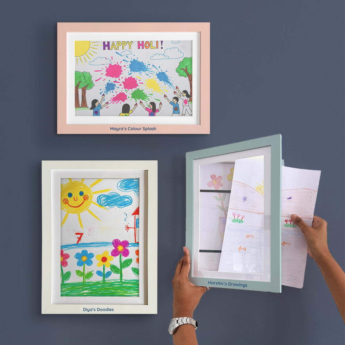 Personalised A4 Art Frame for Kids’ Drawings – image 2