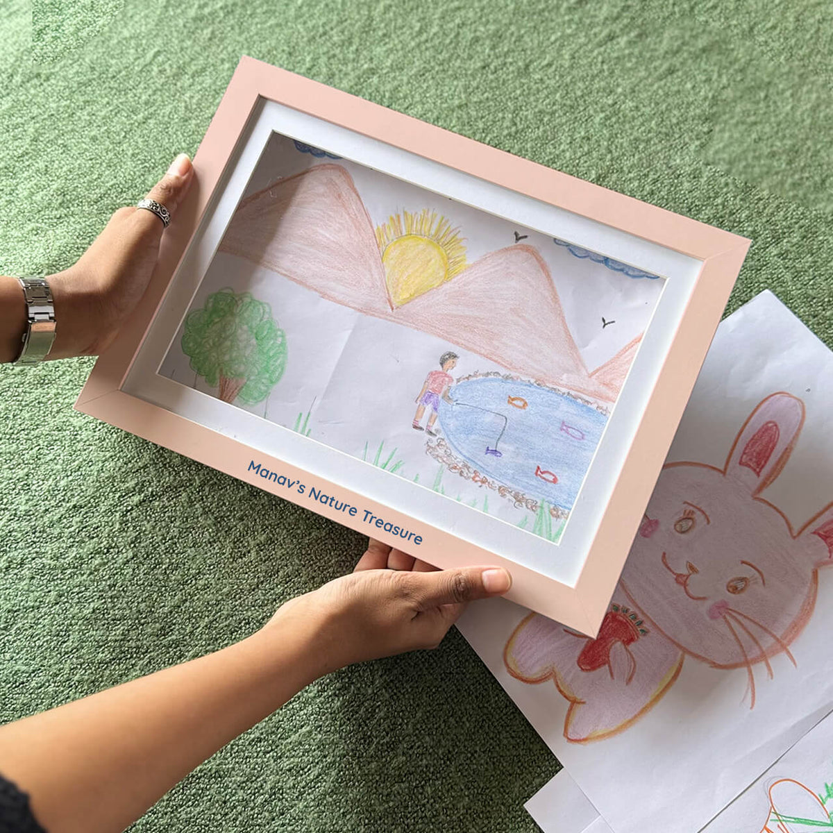 Personalised A4 Art Frame for Kids’ Drawings – image 3
