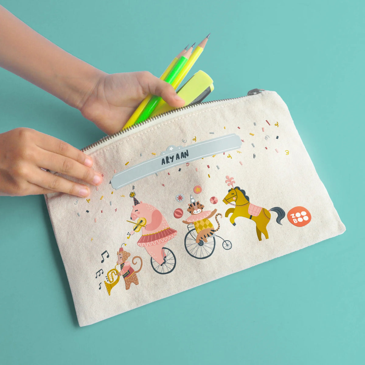 Personalised Animal Circus Kids Pouch – image 5