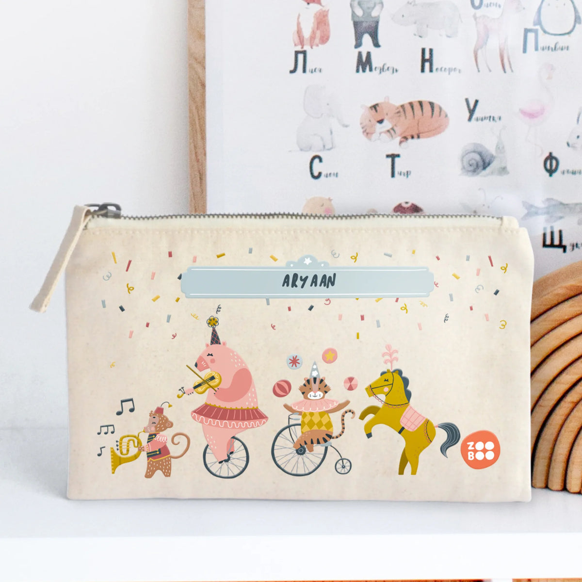 Personalised Animal Circus Kids Pouch – image 6
