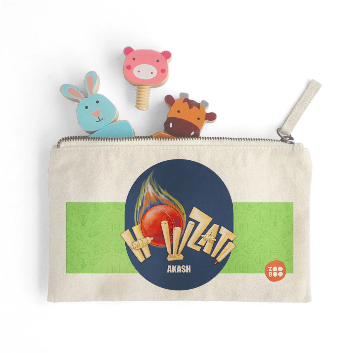 Personalised Cricket Buzz Kids Pouch – image 3