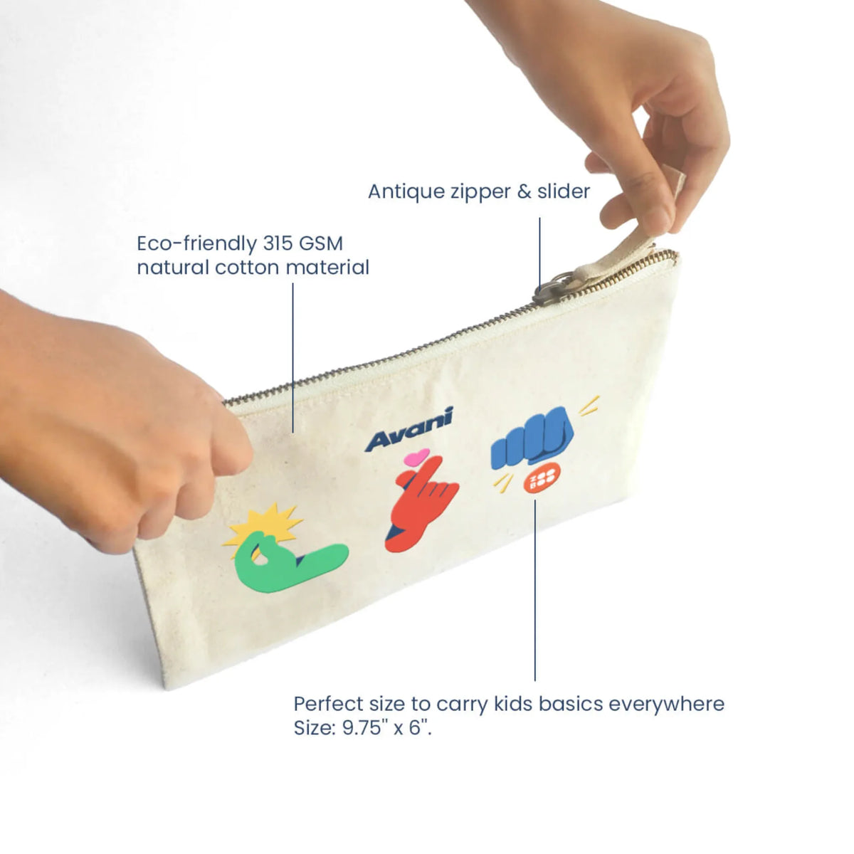 Personalised Emoji Moves Kids Pouch – image 3