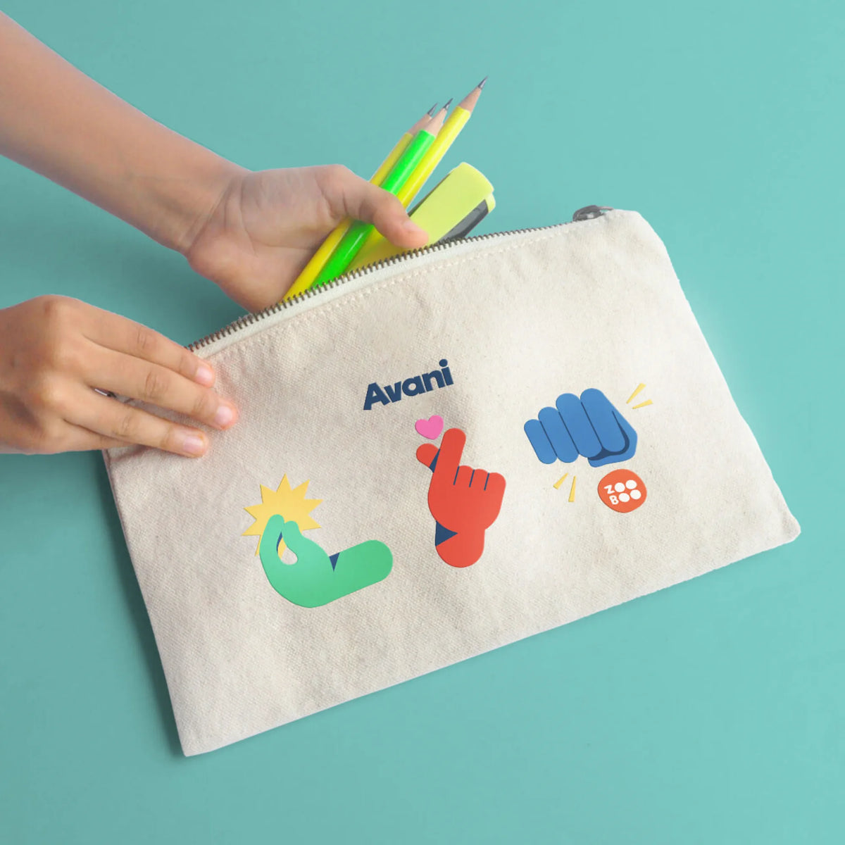 Personalised Emoji Moves Kids Pouch – image 4