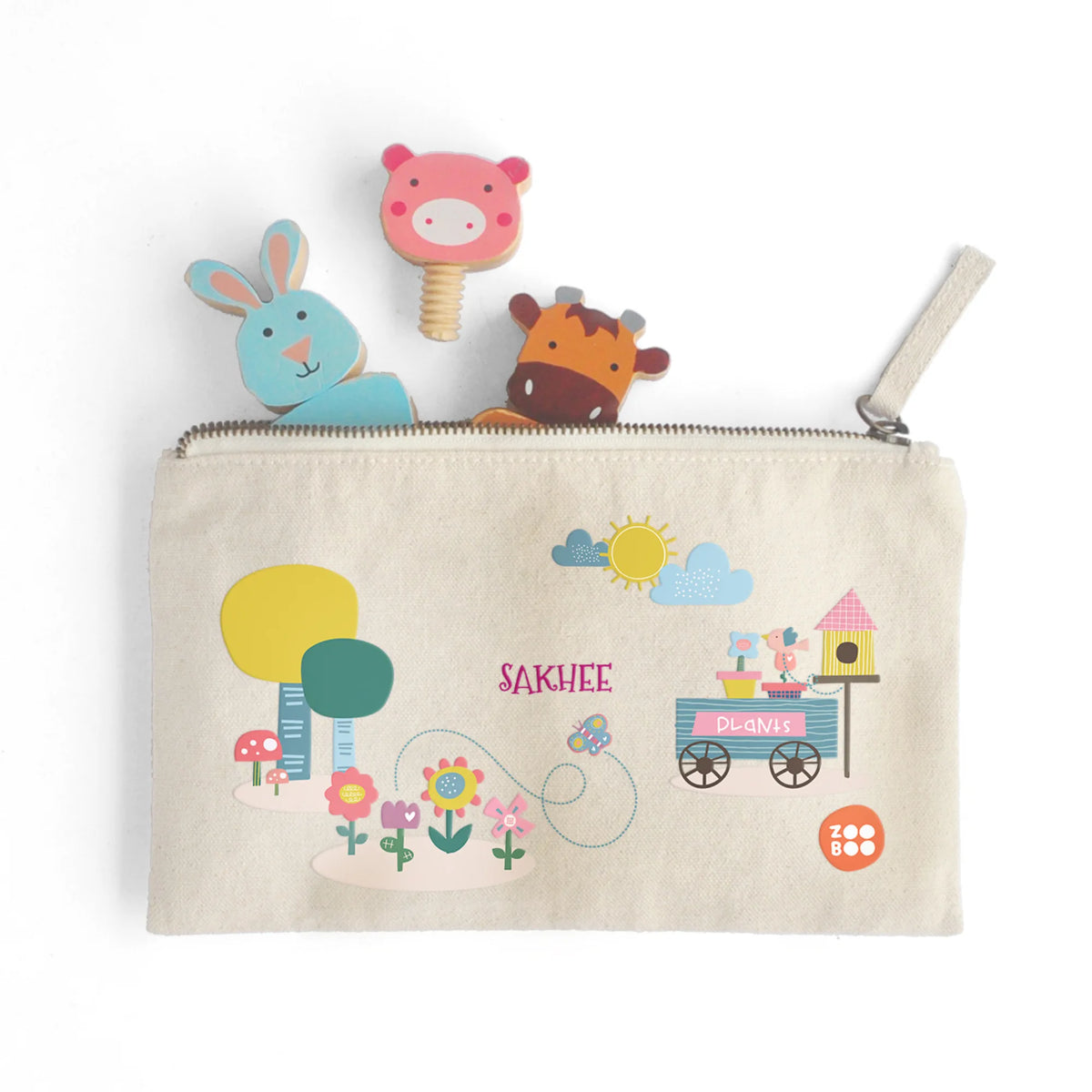 Personalised Flower Power Kids Pouch – image 3