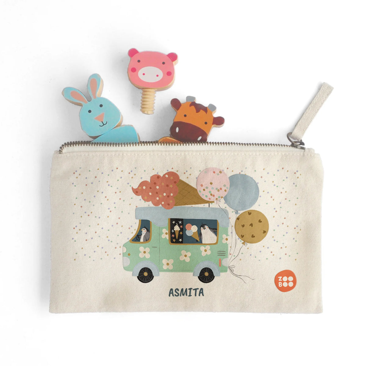 Personalised Ice Cream Fun Kids Pouch – image 3