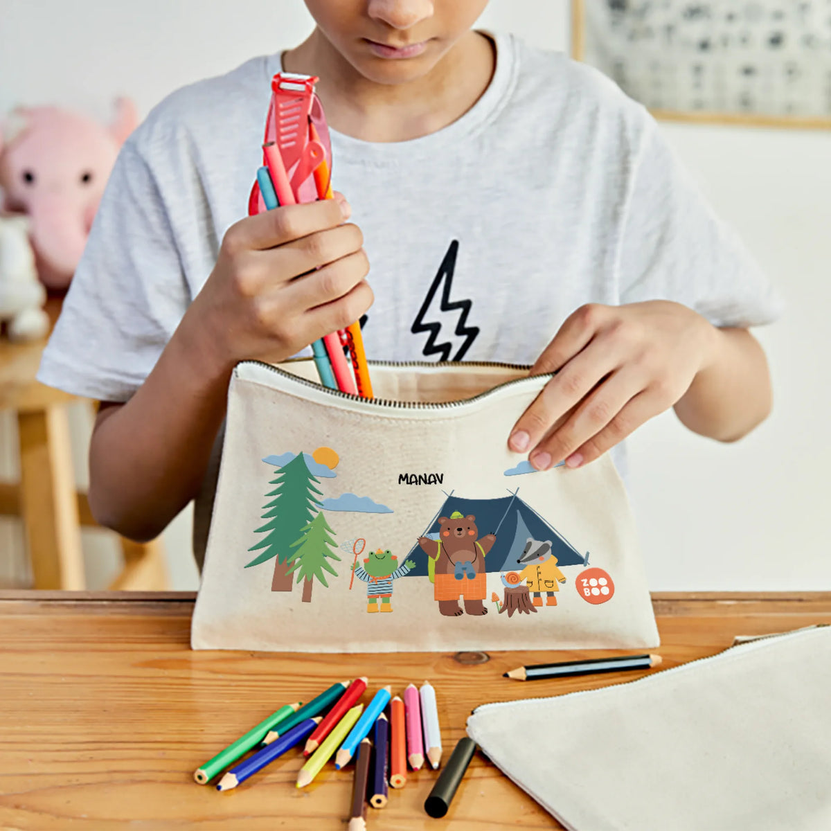 Personalised Into The Wild Kids Pouch – image 2