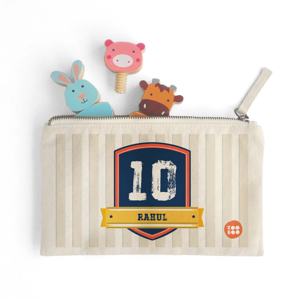 Personalised Jersey Number Kids Pouch – image 3