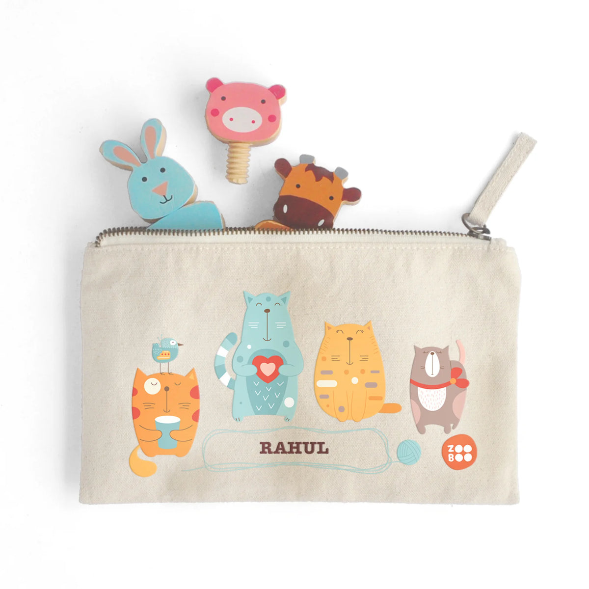Personalised Kitty Cat Kids Pouch – image 3