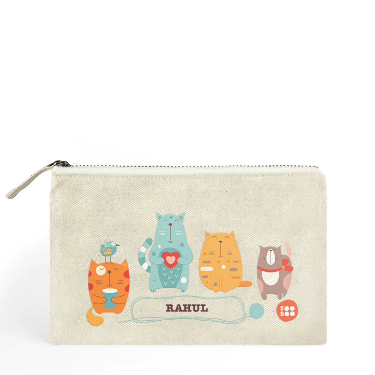 Personalised Kitty Cat Kids Pouch