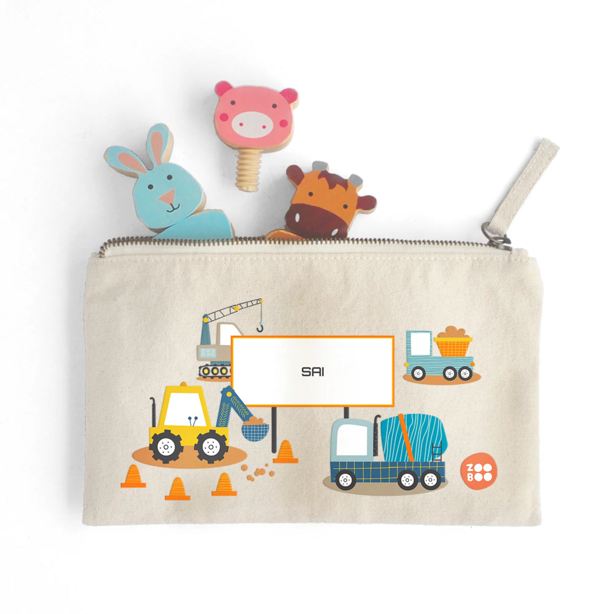 Personalised Let's Build Kids Pouch – image 3