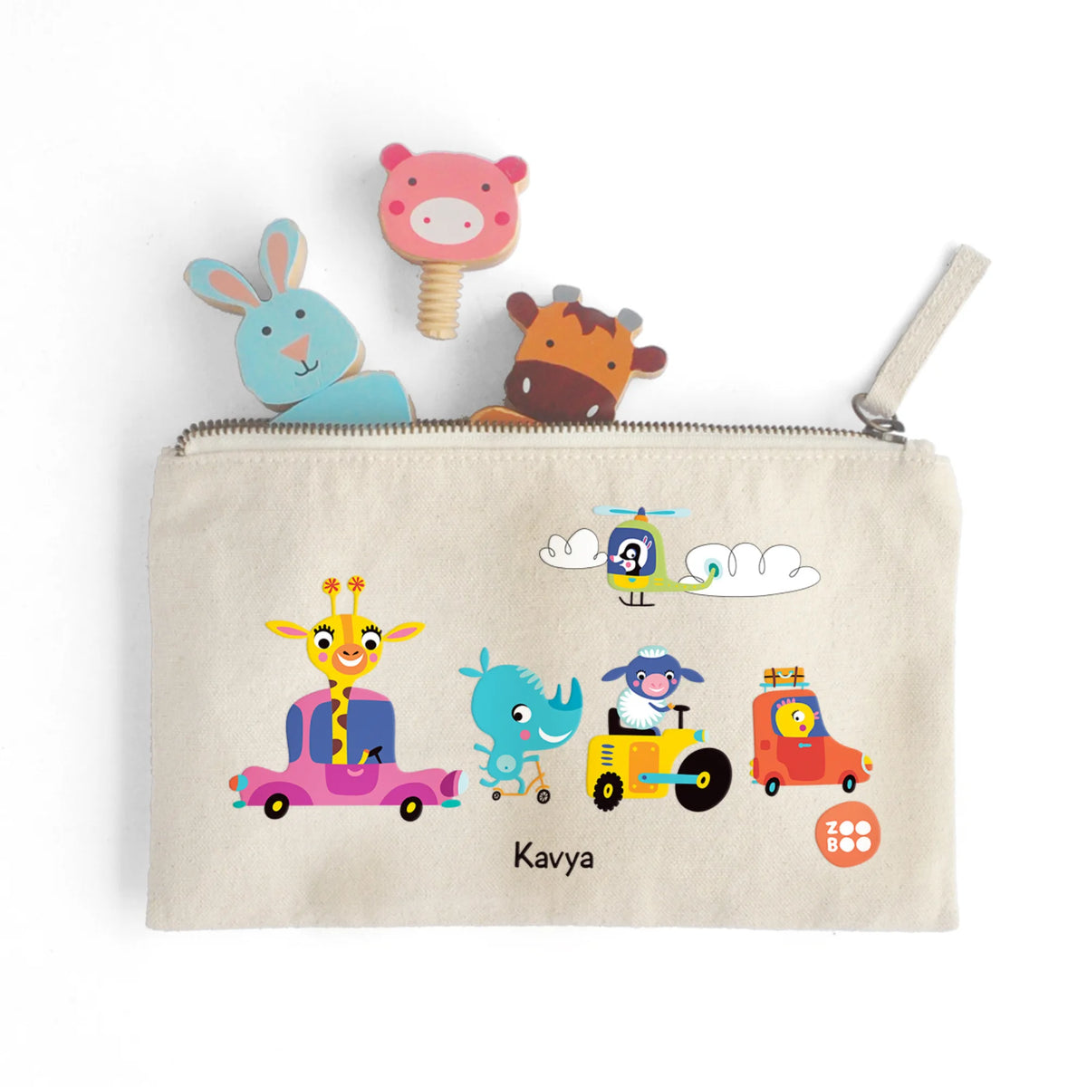 Personalised Let's Travel Kids Pouch – image 3