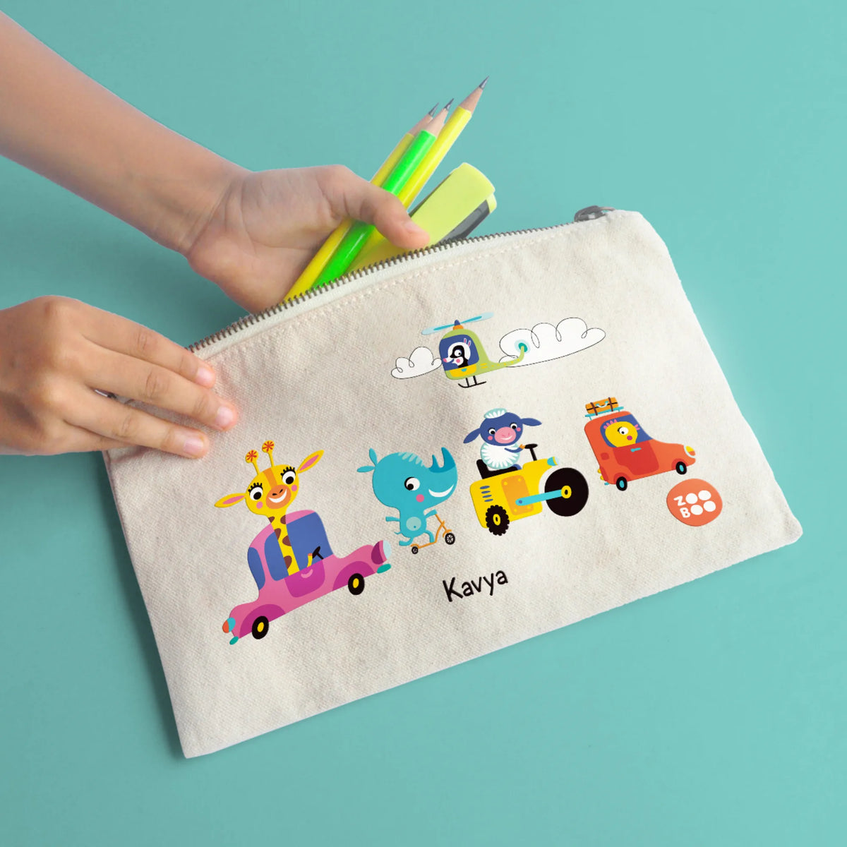 Personalised Let's Travel Kids Pouch – image 5