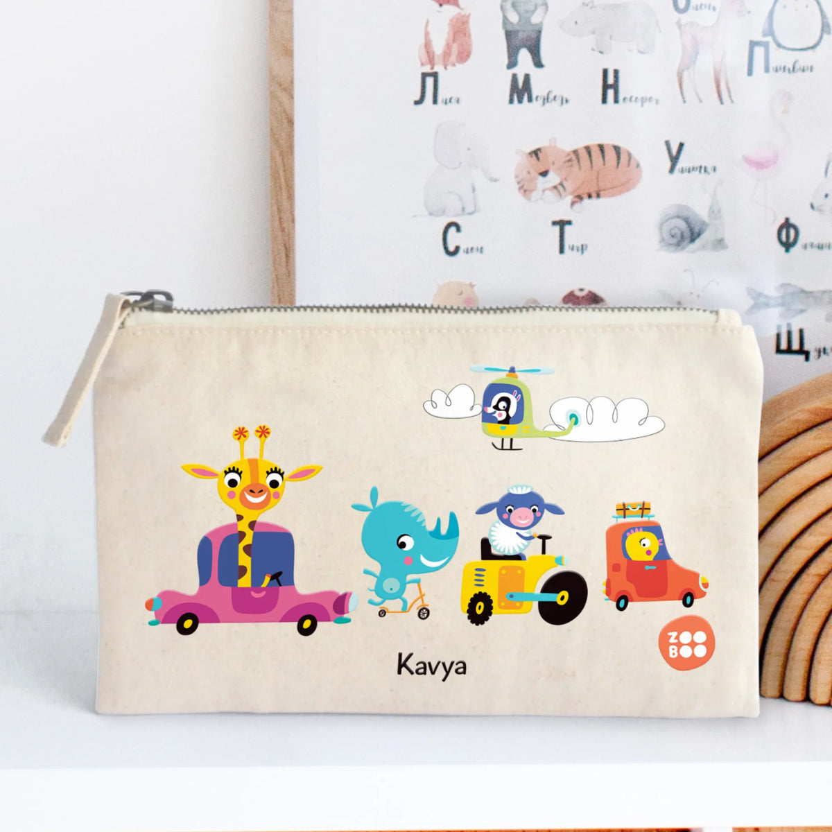 Personalised Let's Travel Kids Pouch – image 6