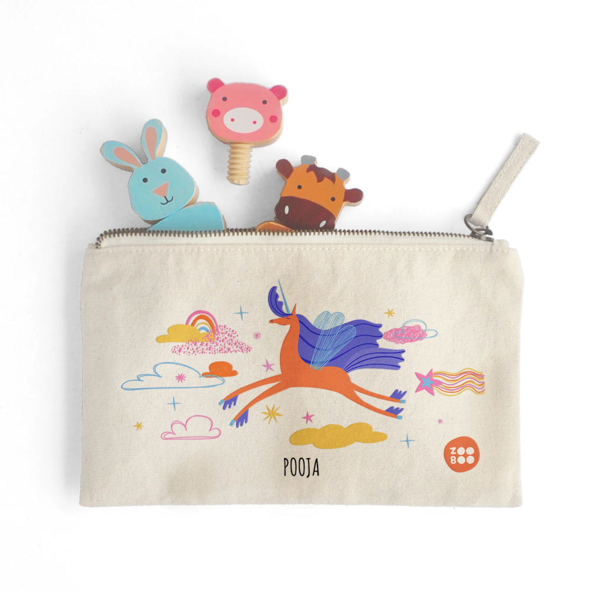 Personalised Magical Unicorn Kids Pouch – image 3