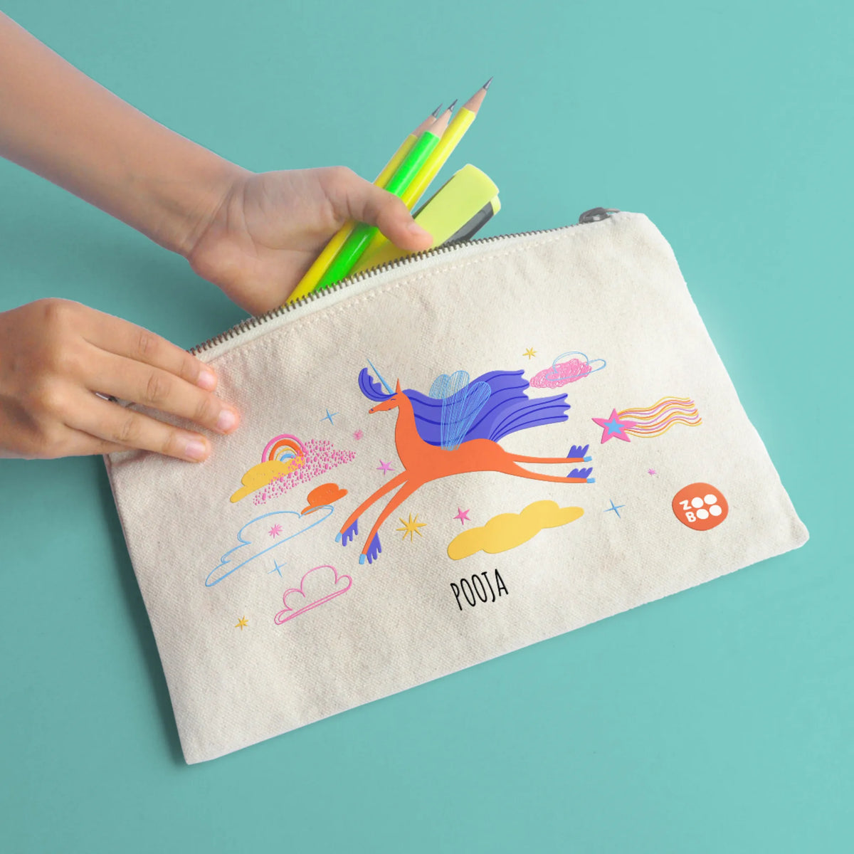 Personalised Magical Unicorn Kids Pouch – image 5