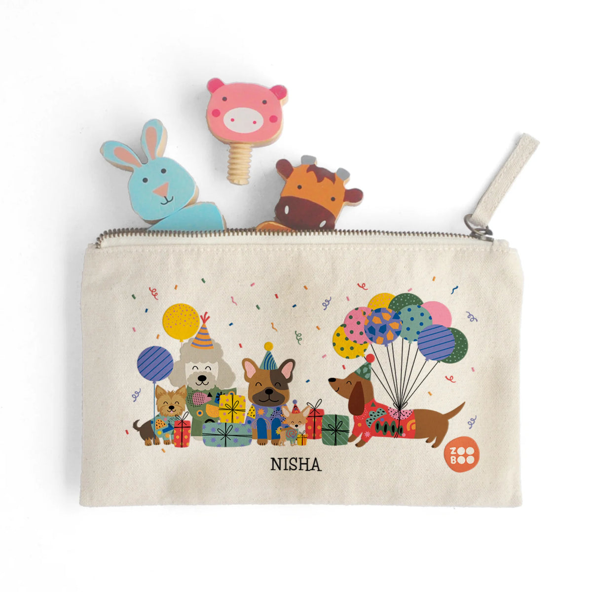 Personalised Paw Party Kids Pouch – image 3