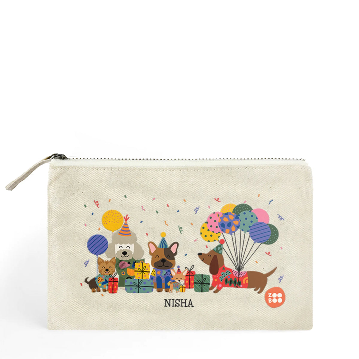 Personalised Paw Party Kids Pouch