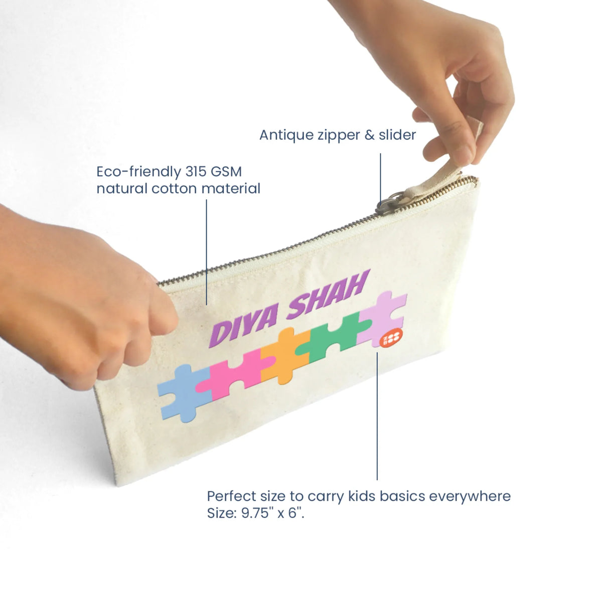 Personalised Puzzle Pop Kids Pouch – image 4