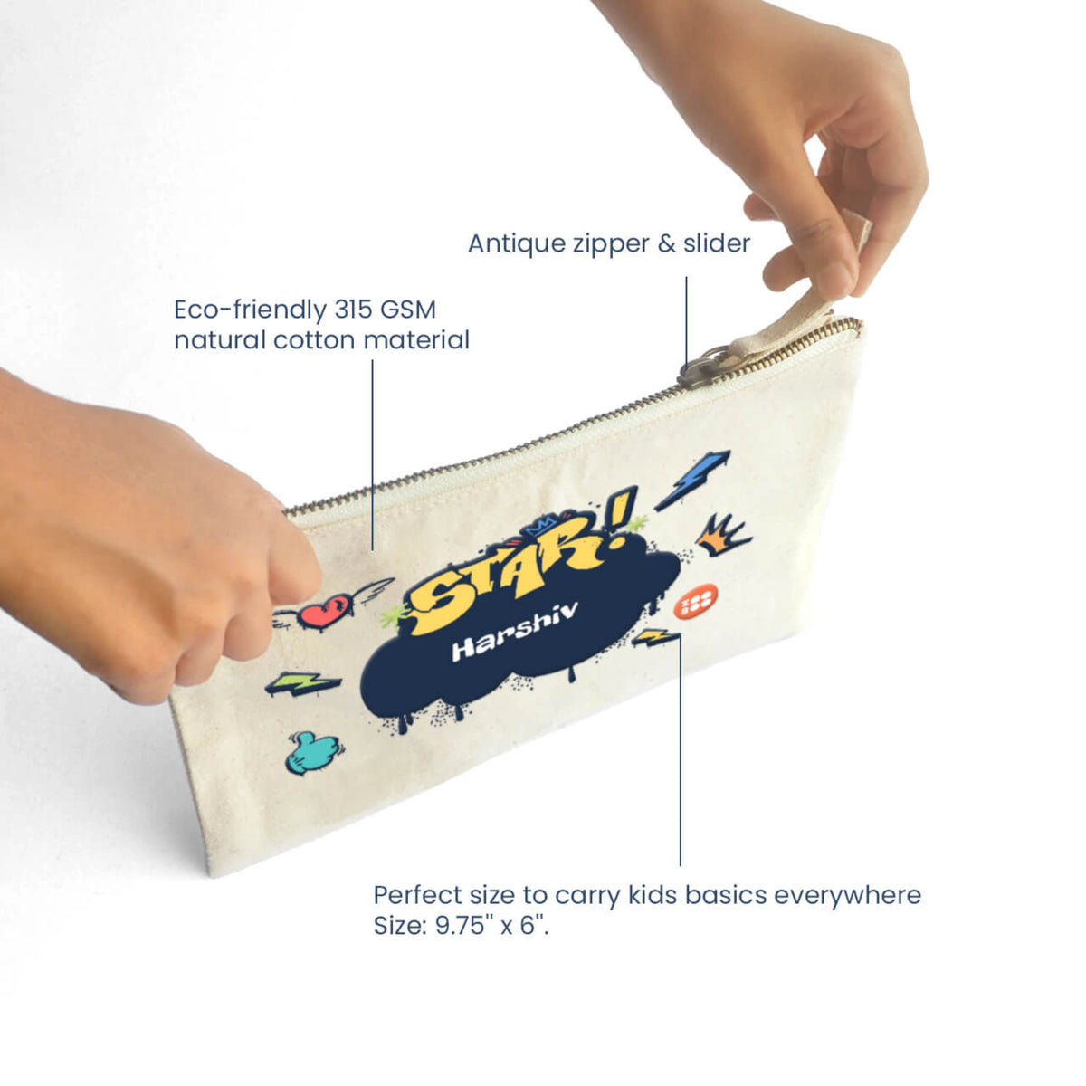 Personalised Rising Stars Kids Pouch - image 4