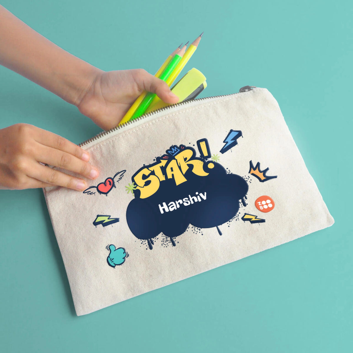 Personalised Rising Stars Kids Pouch - image 5