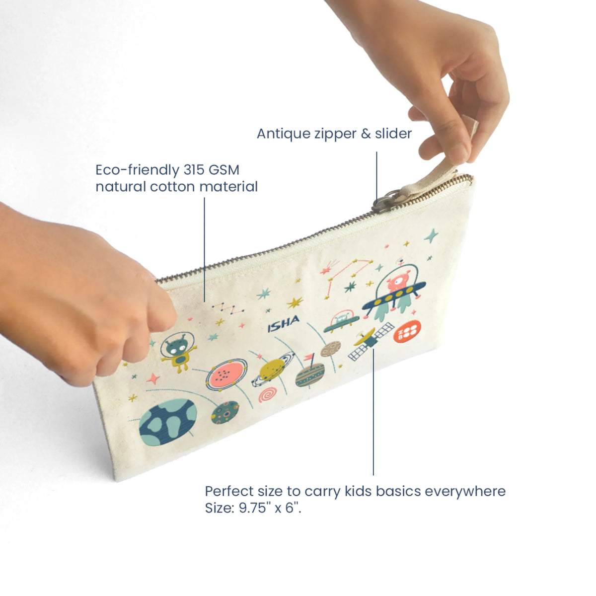 Personalised Space Explorer Kids Pouch – image 4