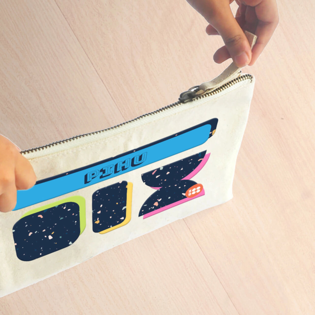 Personalised Terrazzo Pop Kids Pouch - image 3