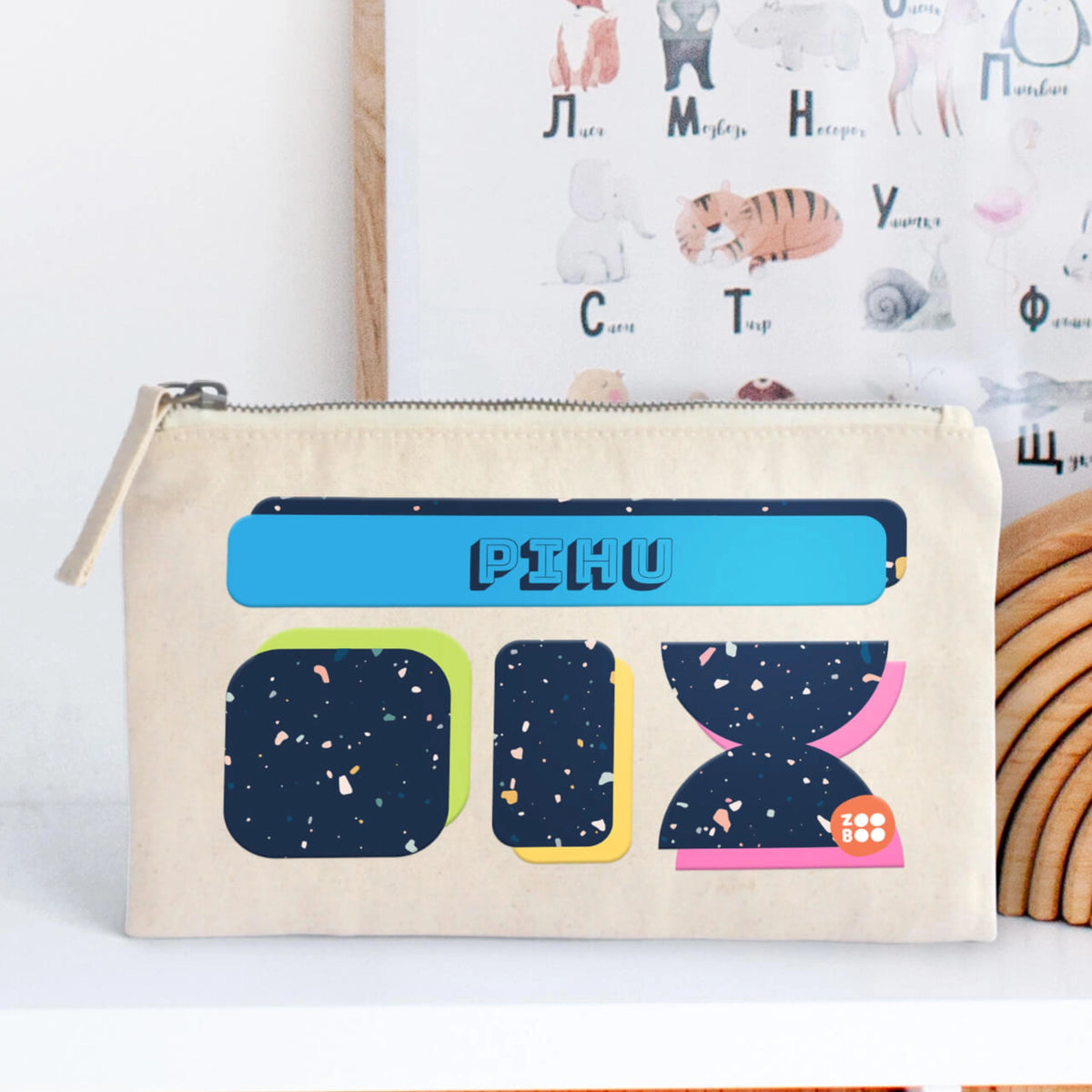 Personalised Terrazzo Pop Kids Pouch - image 6