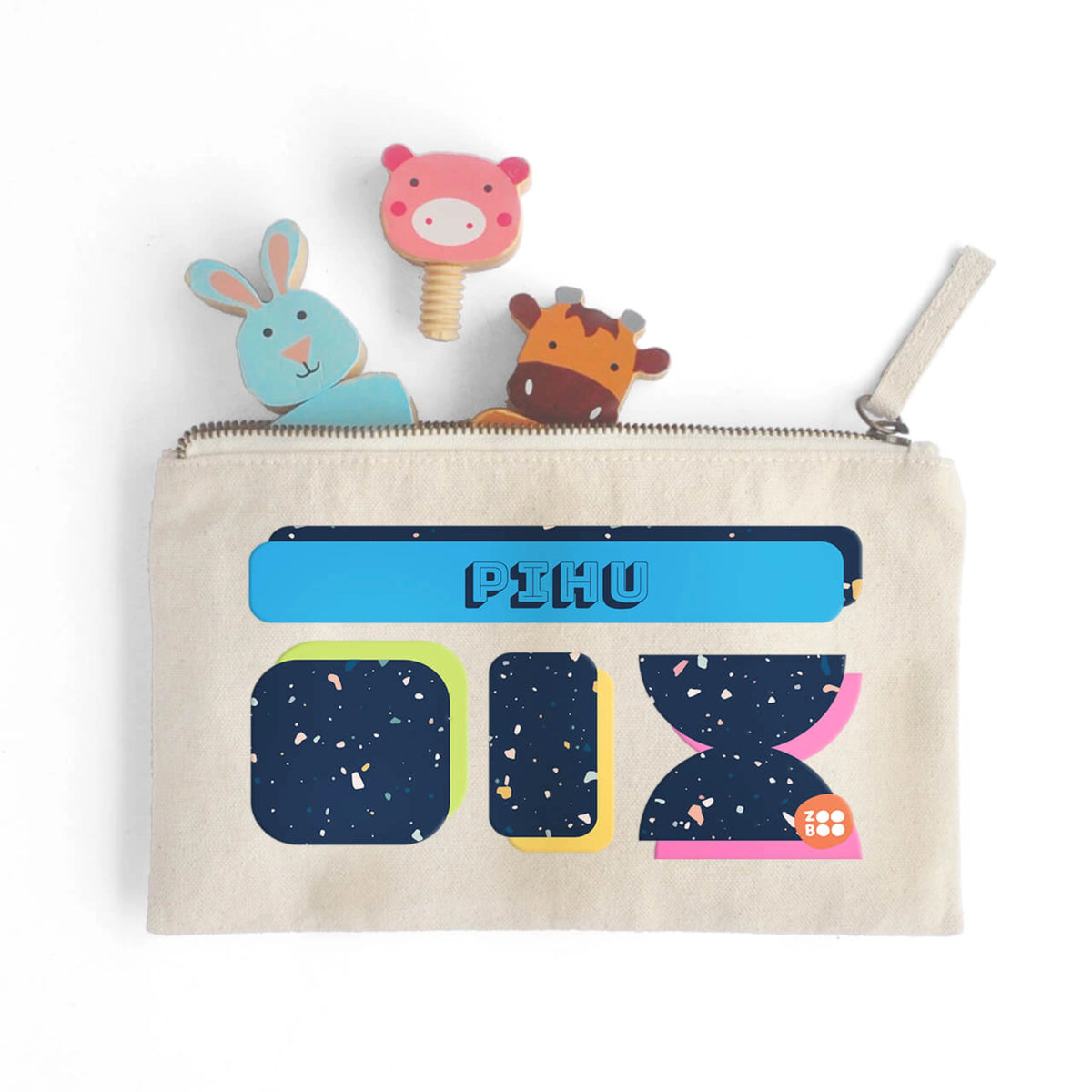 Personalised Terrazzo Pop Kids Pouch - image 7