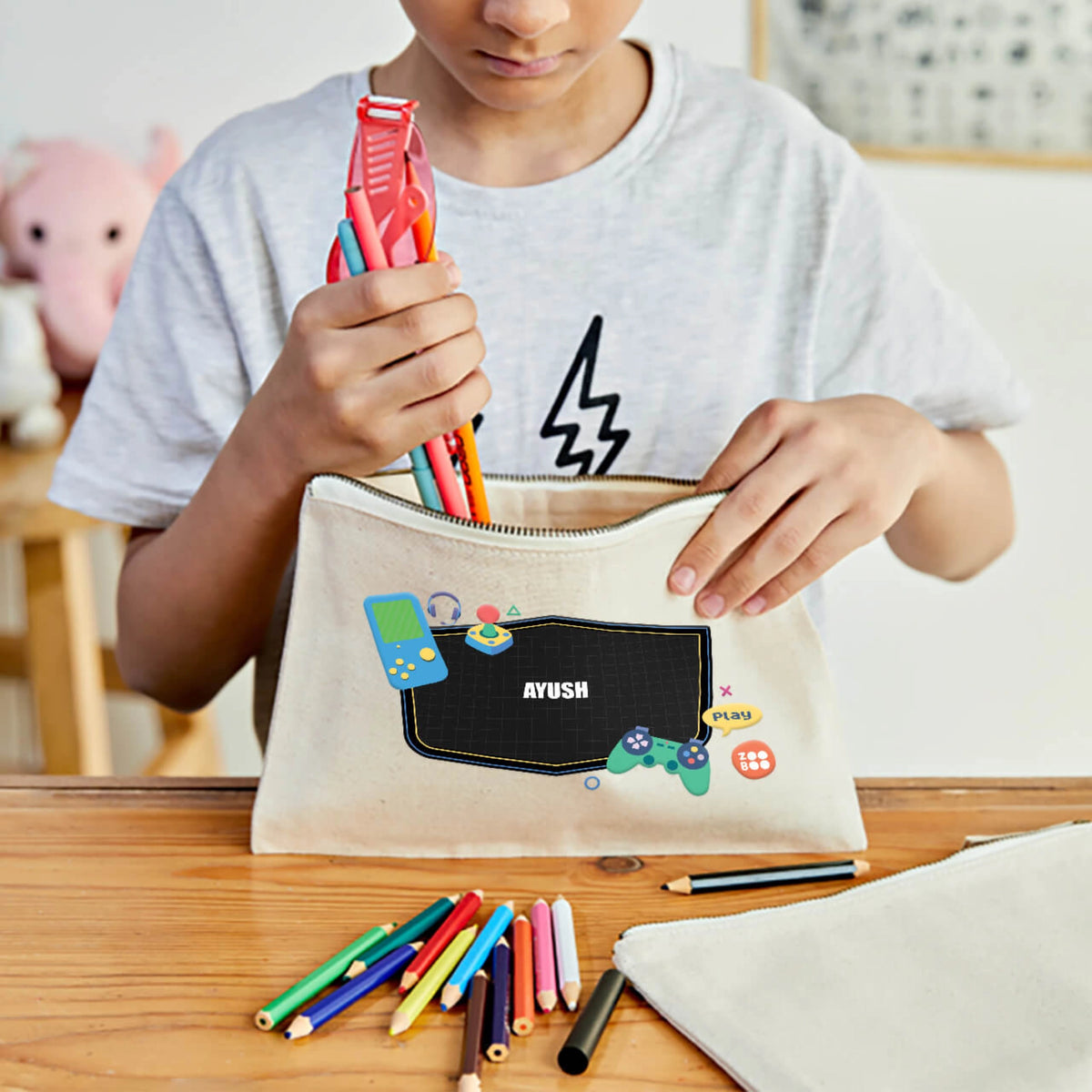 Personalised Video Game Kids Pouch - image 2