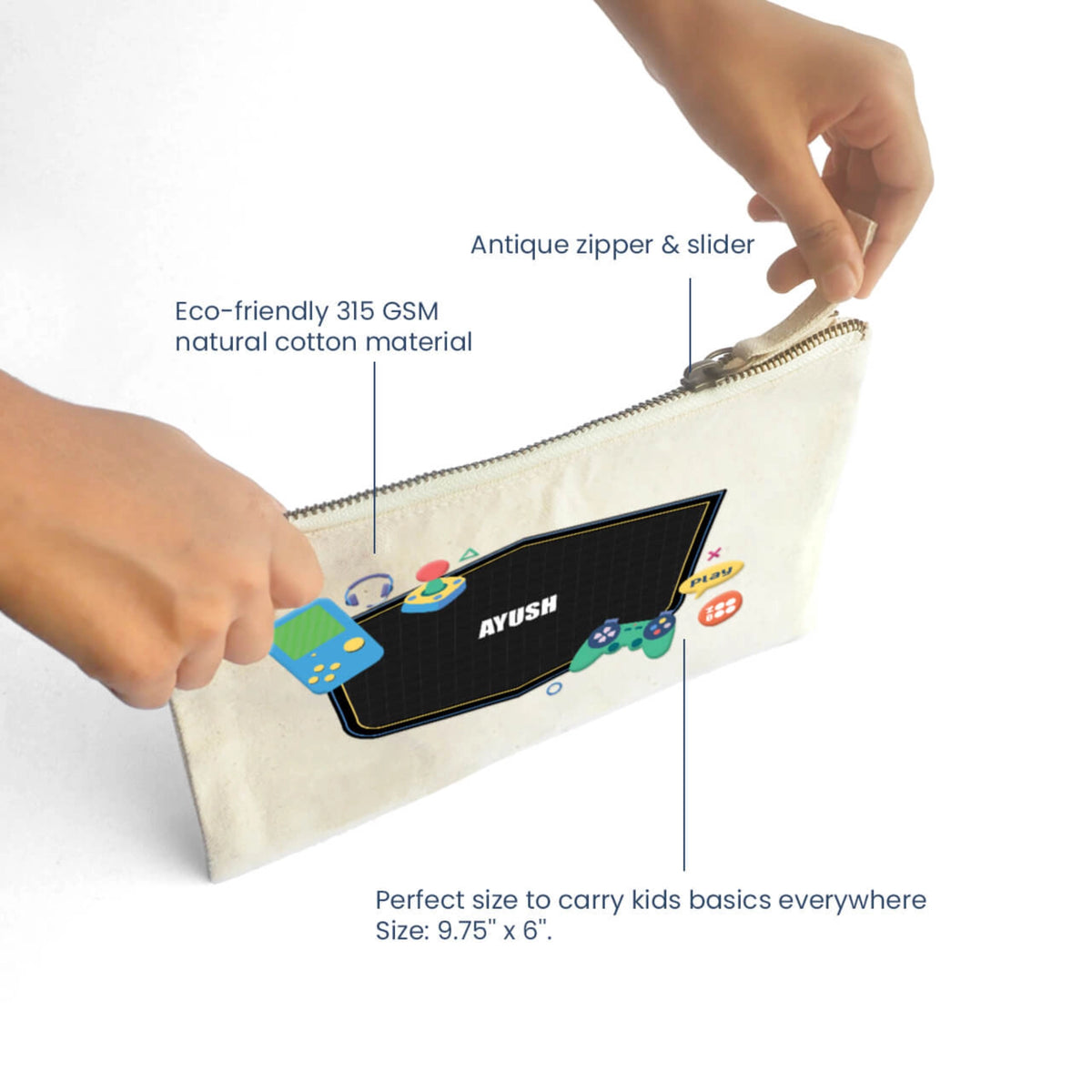 Personalised Video Game Kids Pouch - image 4