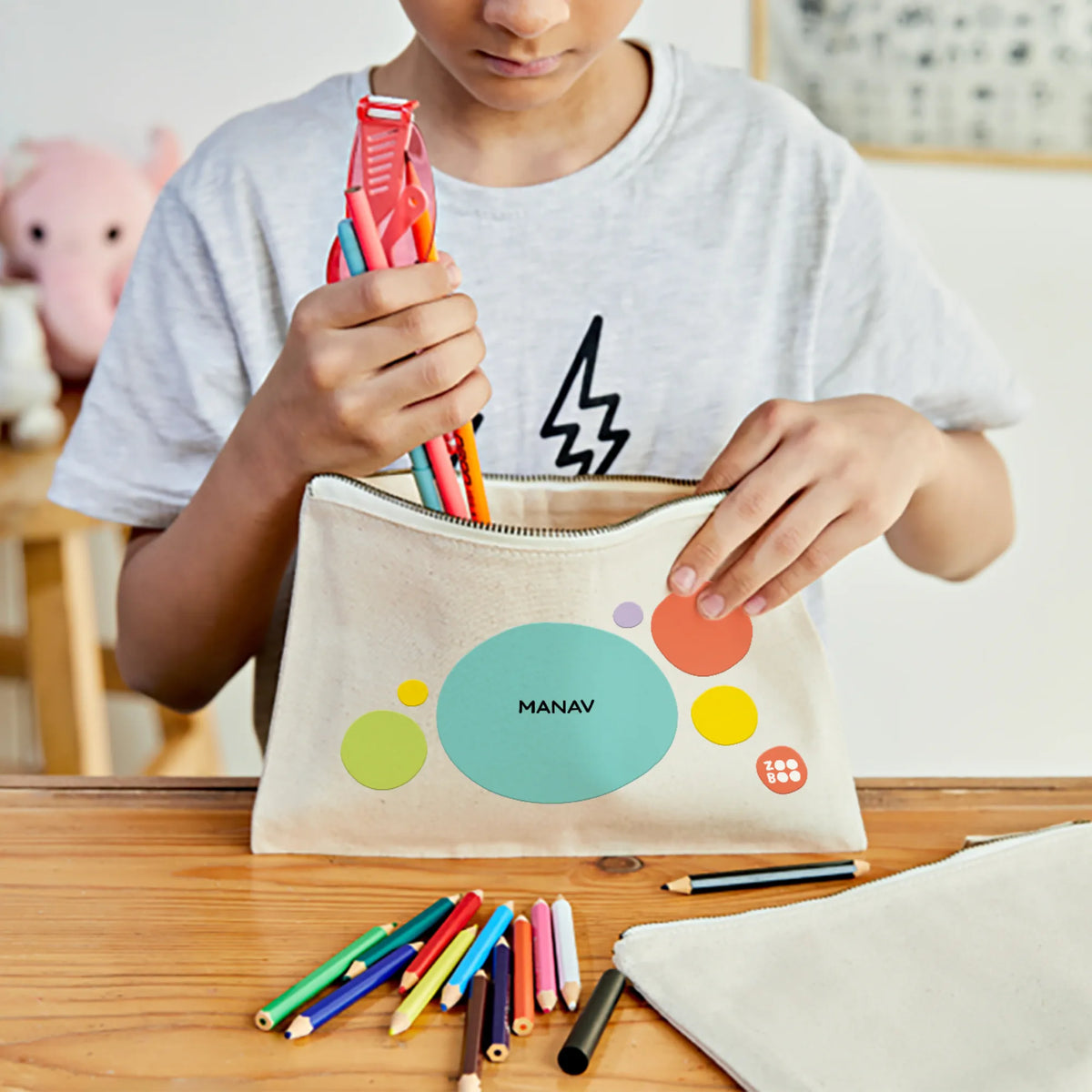 Personalised Zooboo Kids Kids Pouch – image 2