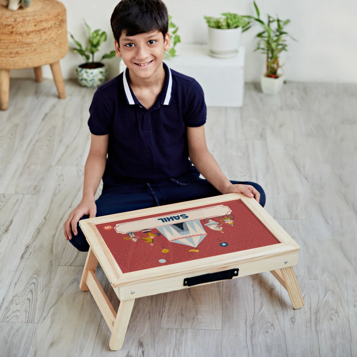 Personalised Animal Circus Foldable Study Table for Kids - image 2