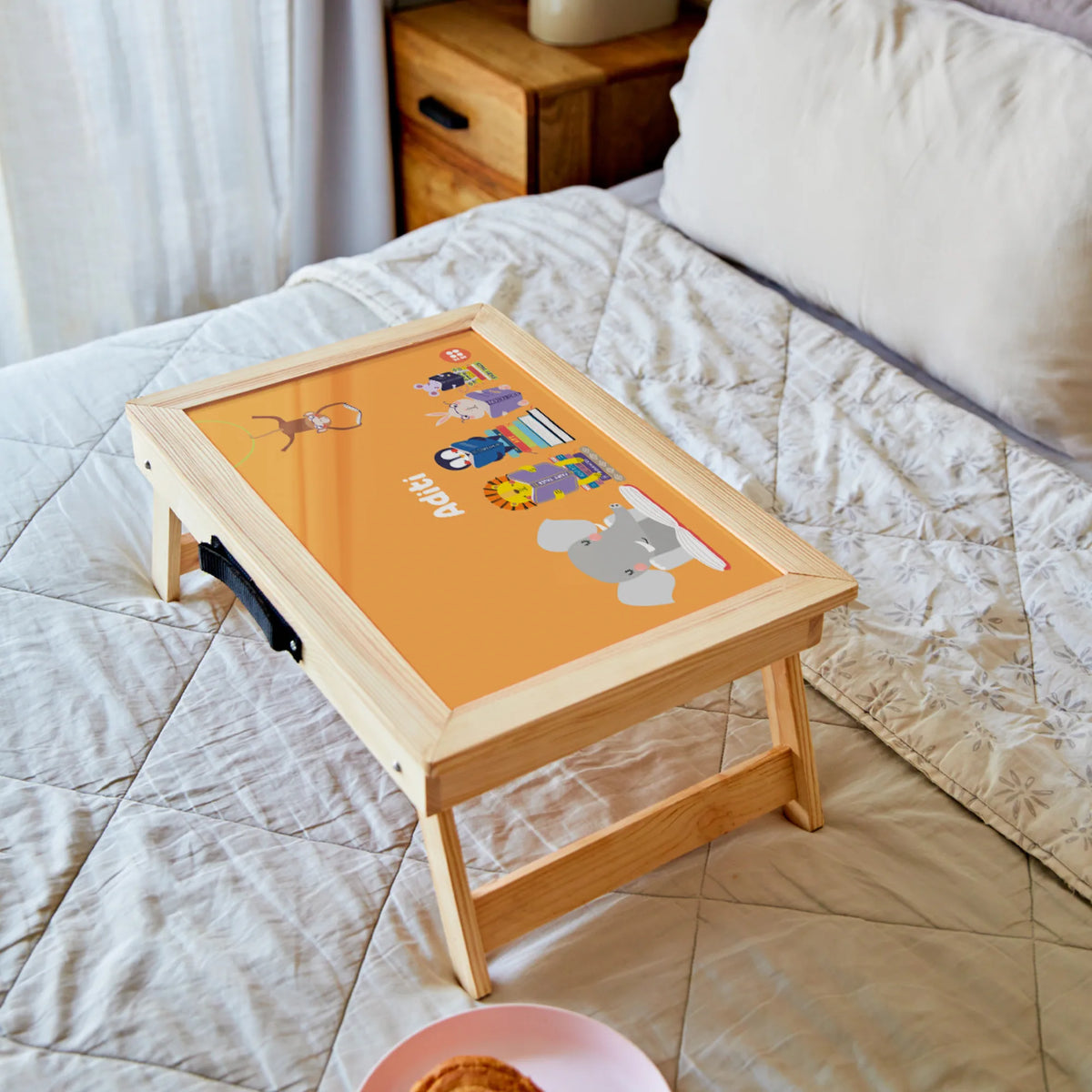 Personalised Animal Library Foldable Study Table for Kids - image 3