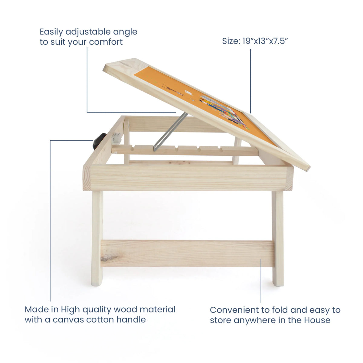 Personalised Animal Library Foldable Study Table for Kids - image 4