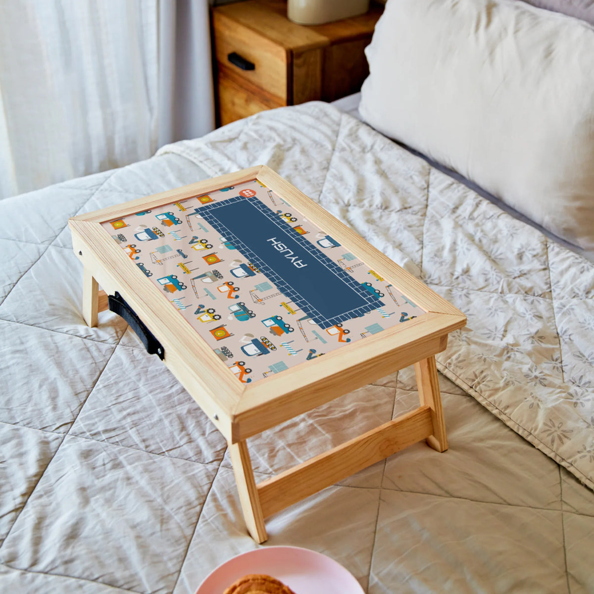 Personalised Construction Site Foldable Study Table for Kids - image 3