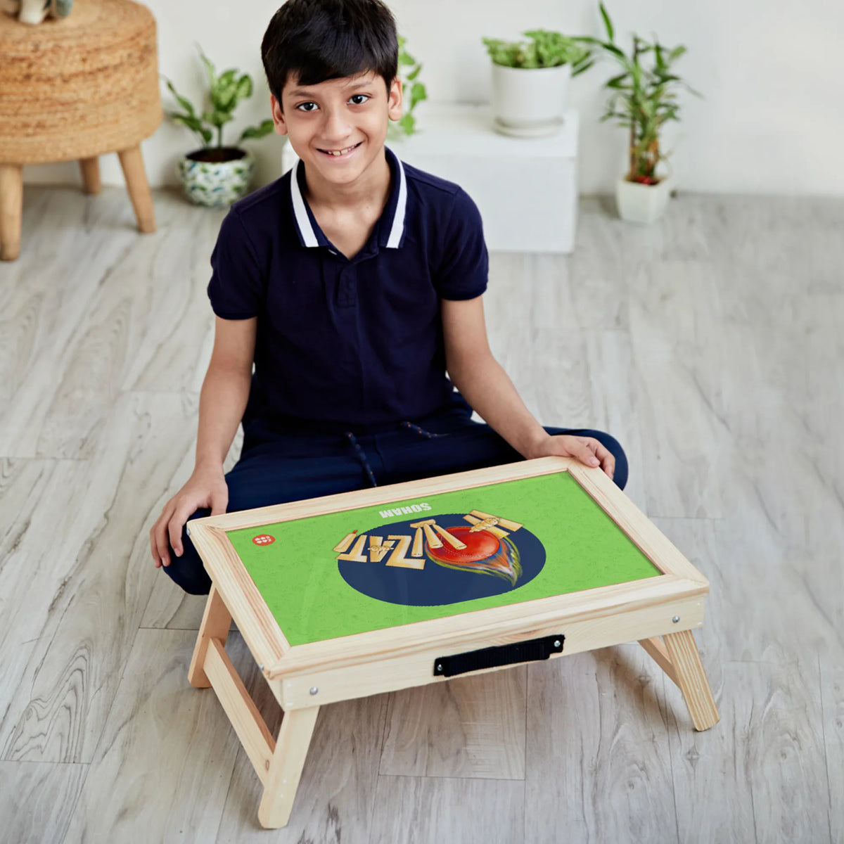 Personalised Cricket Buzz Foldable Study Table for Kids - image 2