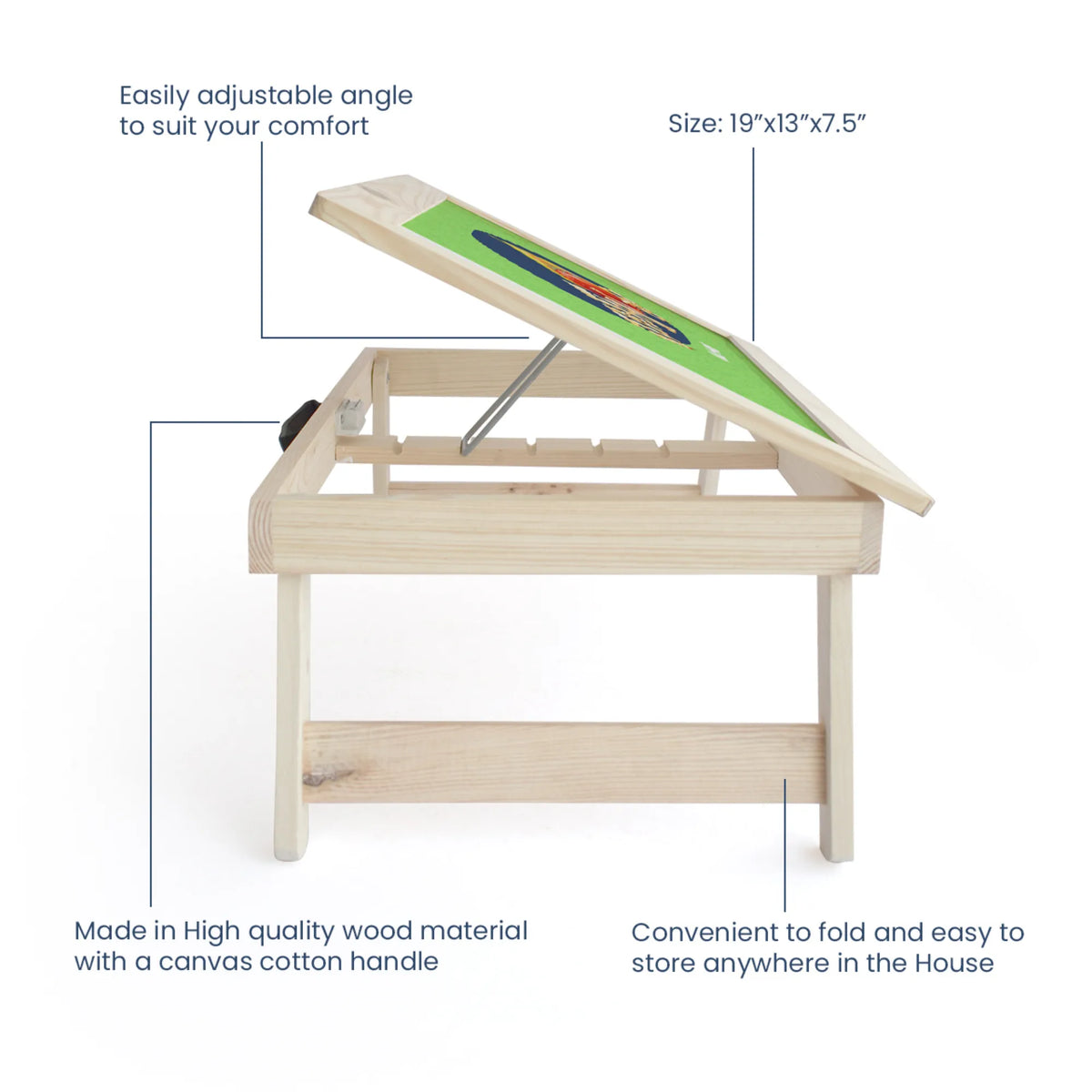 Personalised Cricket Buzz Foldable Study Table for Kids - image 4