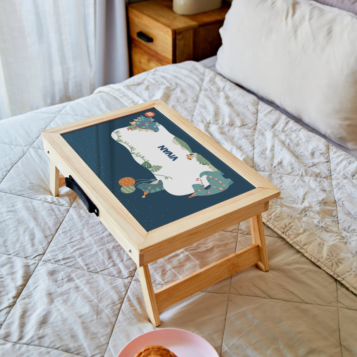 Personalised Dino Party Foldable Study Table for Kids - image 3