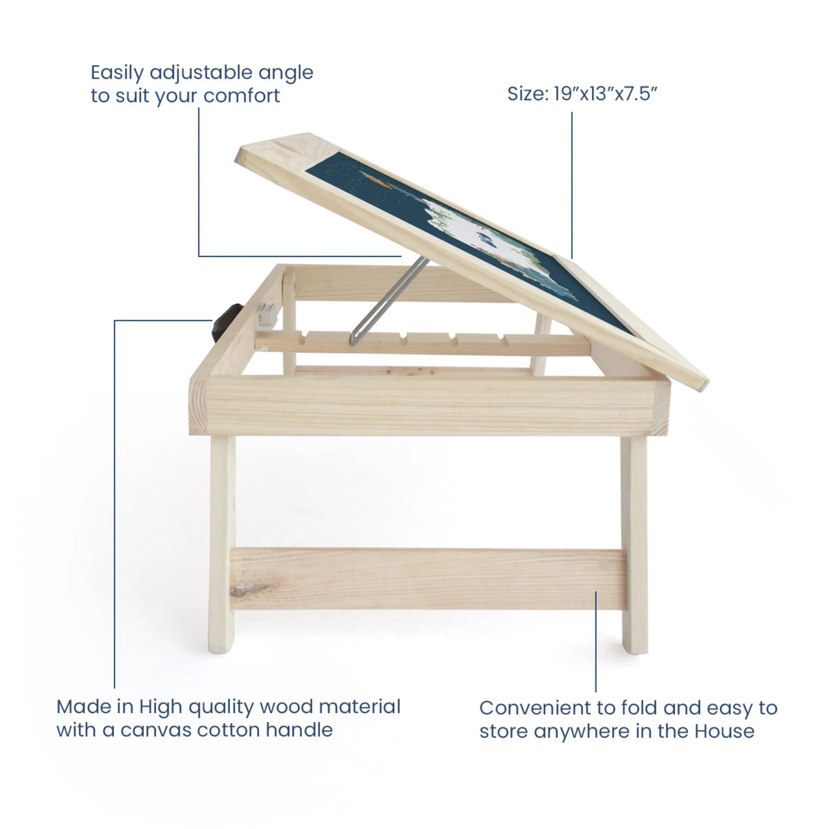 Personalised Dino Party Foldable Study Table for Kids - image 4