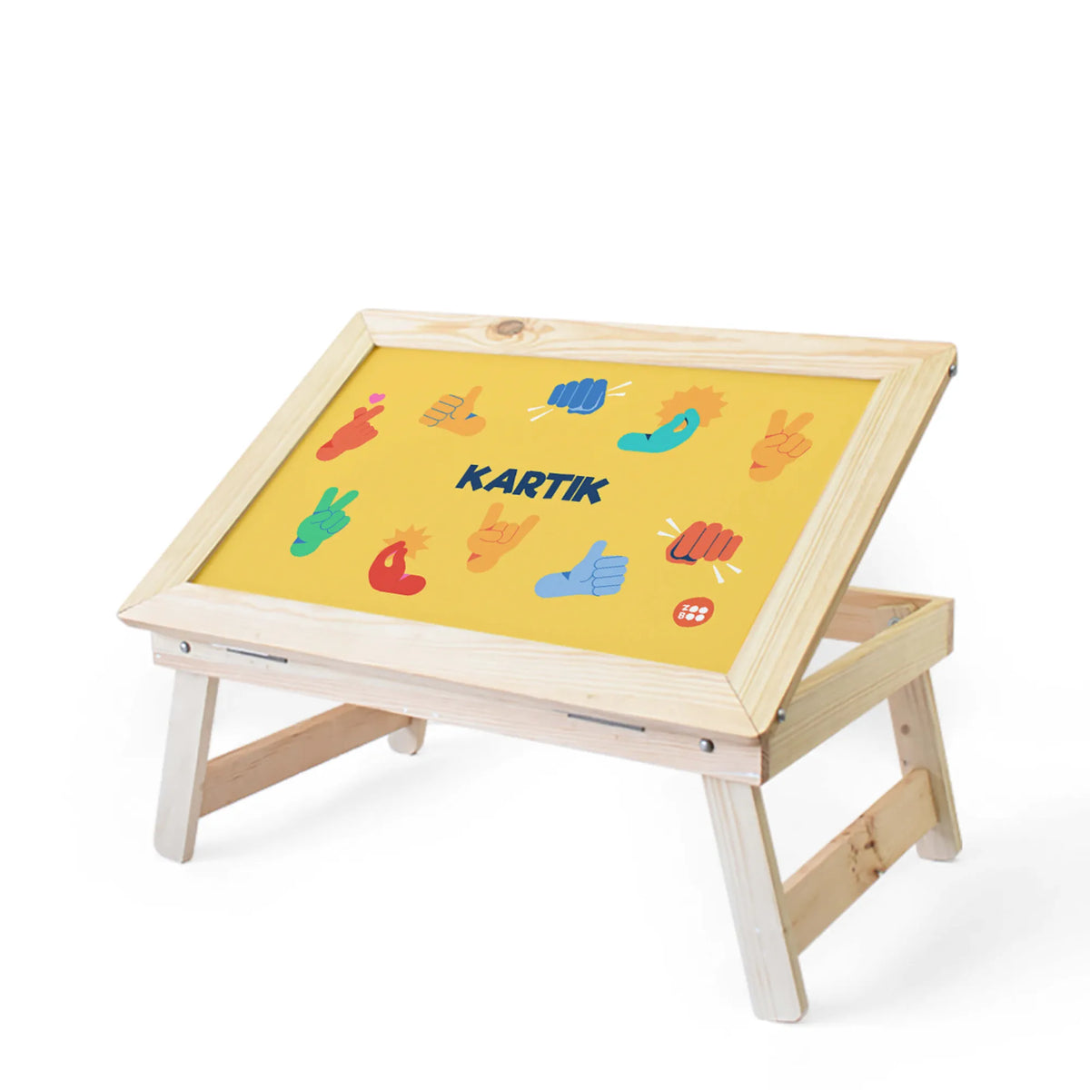 Personalised Emoji Moves Foldable Study Table for Kids - image 1