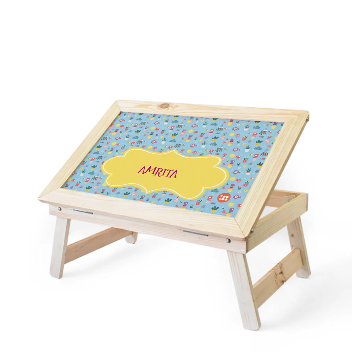 Personalised Enchanted Garden Foldable Study Table for Kids - image 1