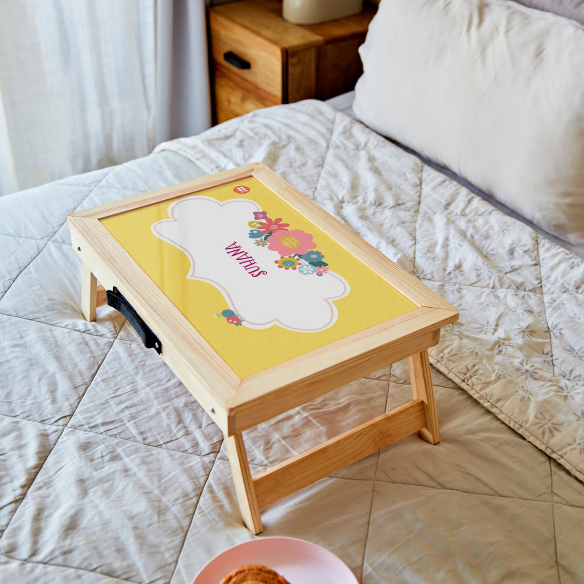 Personalised Flower Power Foldable Study Table for Kids - image 3