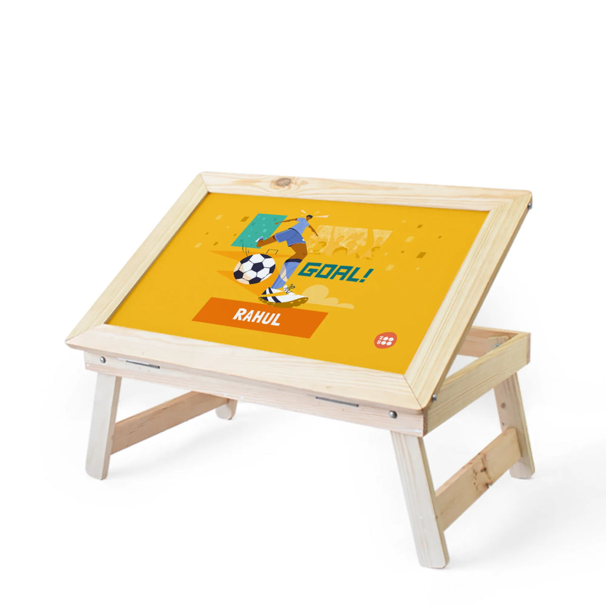 Personalised Football Goals Boy Foldable Study Table for Kids - image 1