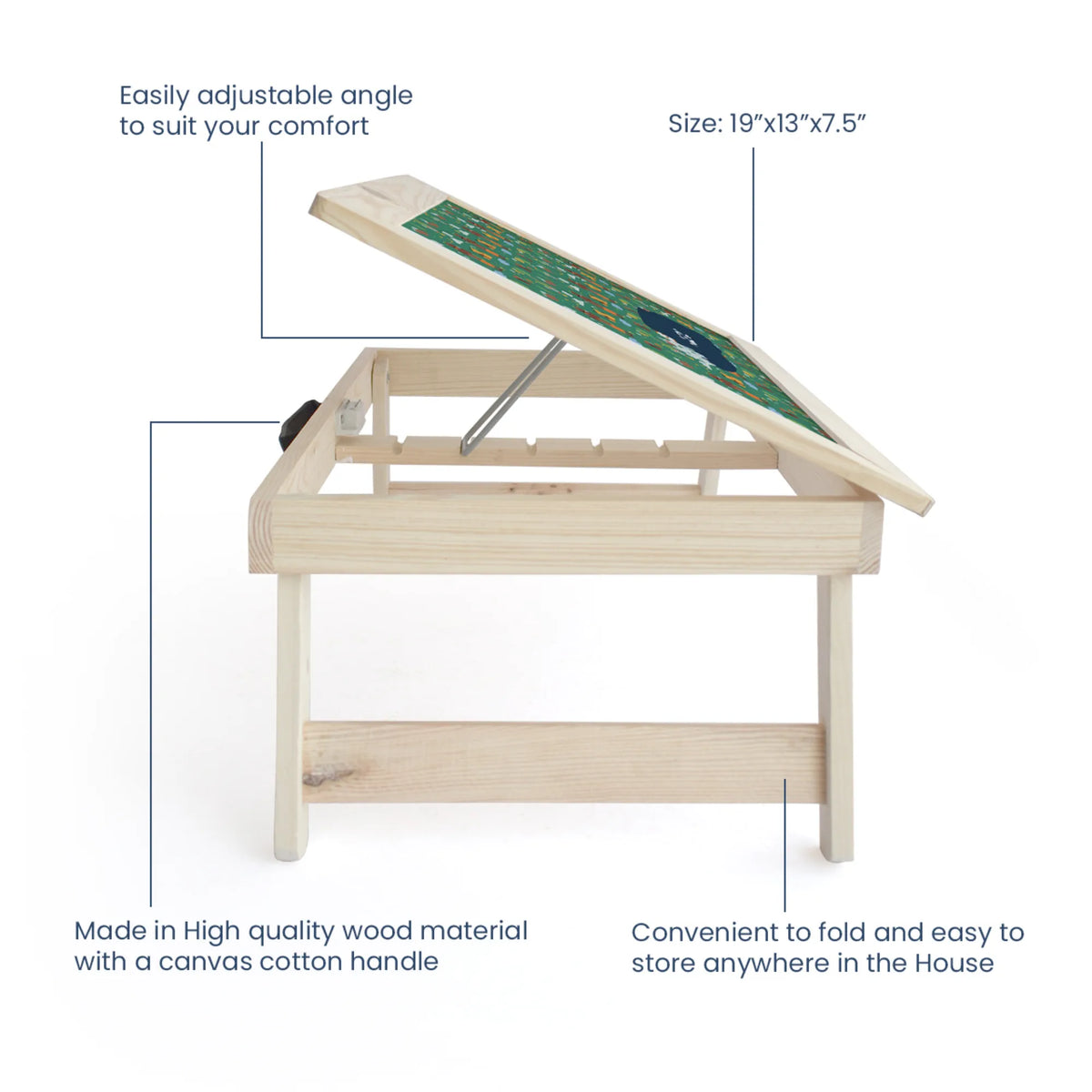 Personalised Into The Wild Foldable Study Table for Kids - image 4