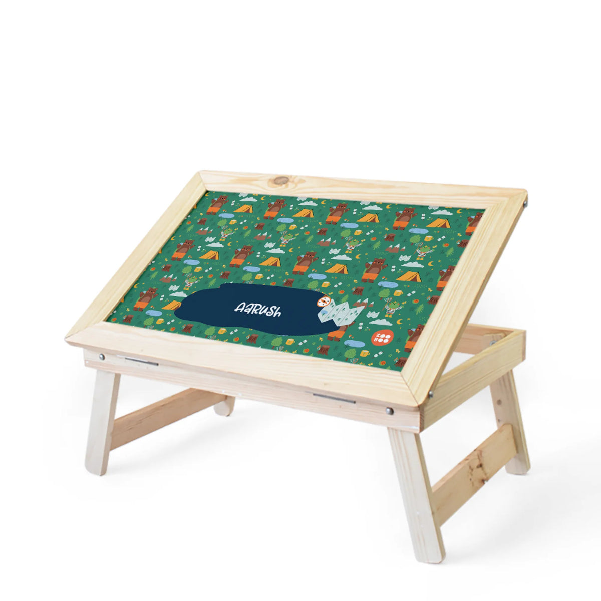 Personalised Into The Wild Foldable Study Table for Kids - image 1