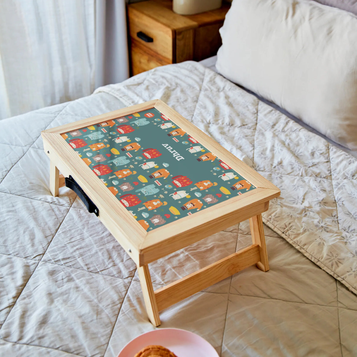 Personalised Kitty Cat Foldable Study Table for Kids - image 3